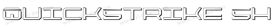 QuickStrike Shadow Italic字体转换